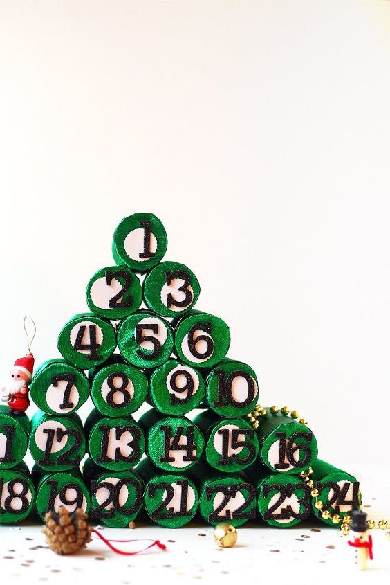 s grab toilet paper tubes for these 14 stunning ideas, Assemble An Advent Calendar
