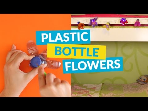 15 formas tiles de reutilizar tus botellas de plstico sobrantes, Guirnalda de flores de hadas