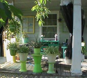 Colorful Front Porch Redo for Free Continued!