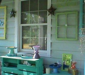 colorful front porch redo for free continued