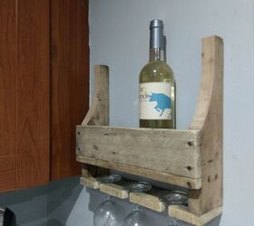 pallet wood wine rack