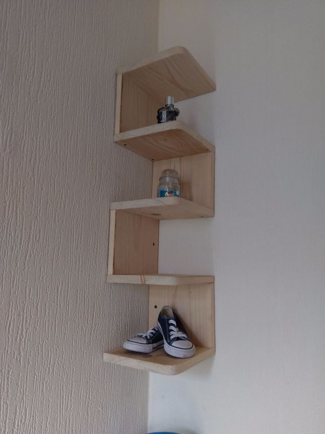 modern contemporary corner shelf