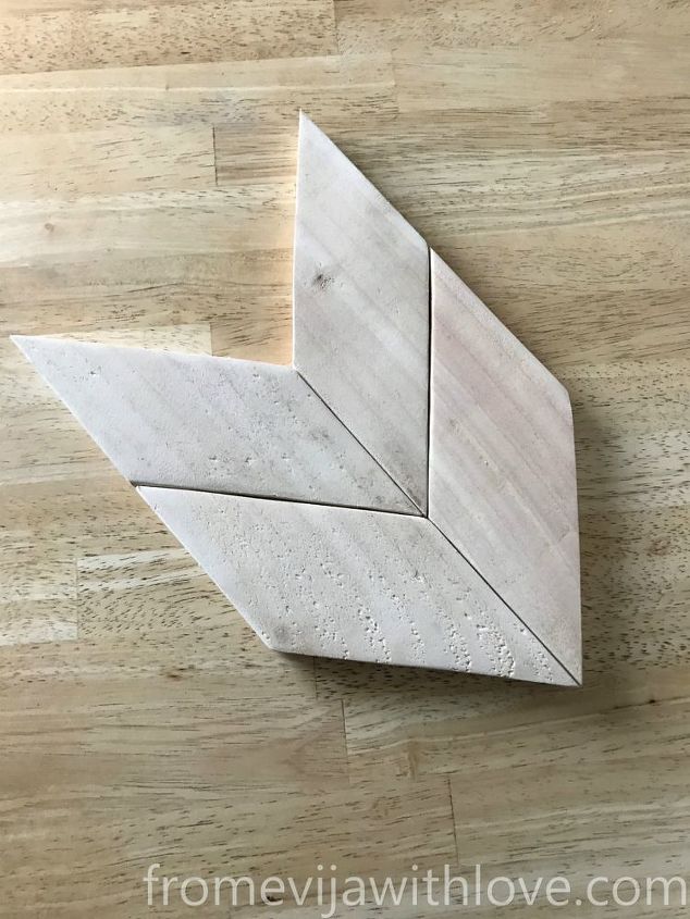 how to create an arrow wallart from wood