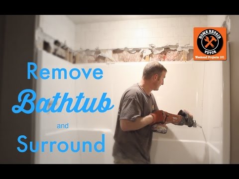 31 brilliant ways to upcycle transform and fix your bathtub, Remove Your Fiberglass Tub