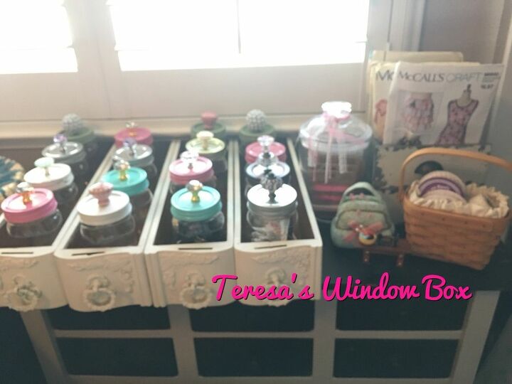 e canning jars with drawer knobs
