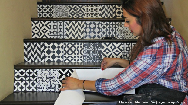12 DIY Paint & Stencil Ideas for Your Stairs | Hometalk