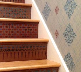 12 diy paint stencil ideas for your stairs