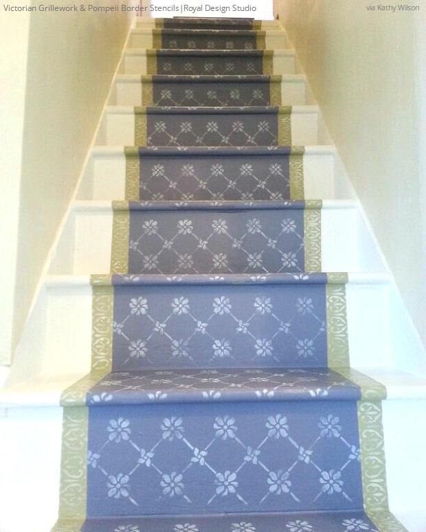 12 DIY Paint & Stencil Ideas for Your Stairs | Hometalk