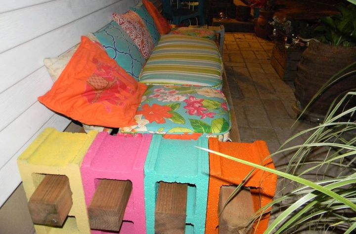 s 12 pool chair ideas we never would have thought of, Use Cinder Blocks Instead Of A Chair