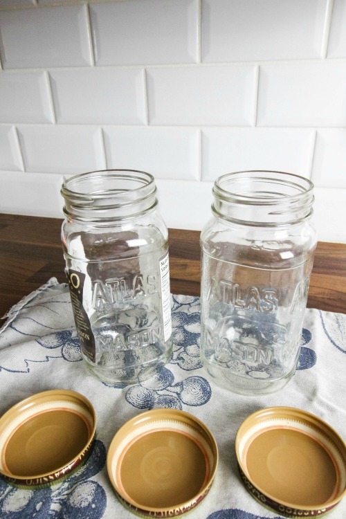 cleaning and deodorizing mason jar lids for re use