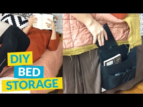 s 30 fun ways to keep your home organized, Turn A Door Organizer Into Bedside Storage