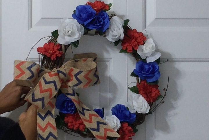 patriotic floral wreath