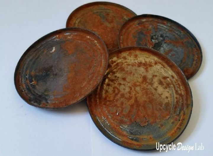 rustic coasters made from trash
