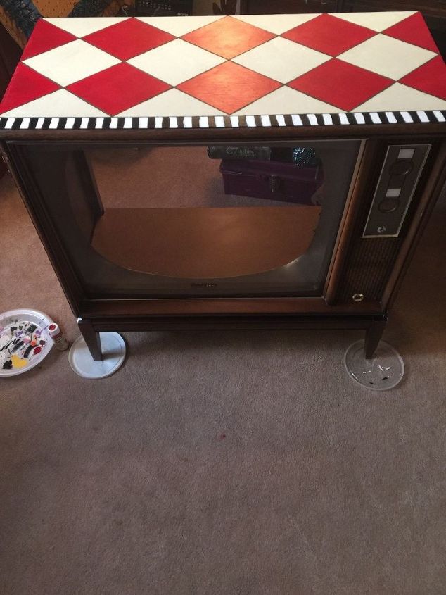 aqurio falso de tv vintage