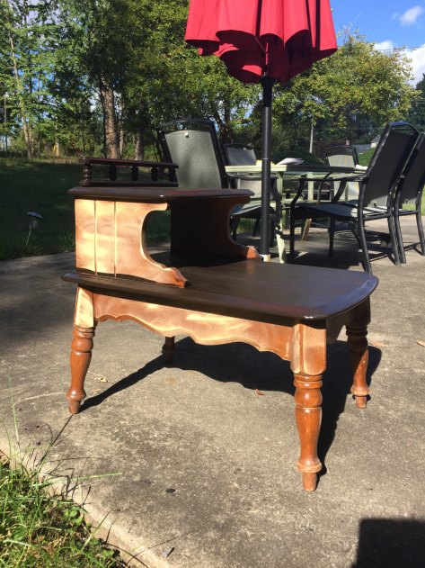 mid century side table up cycle