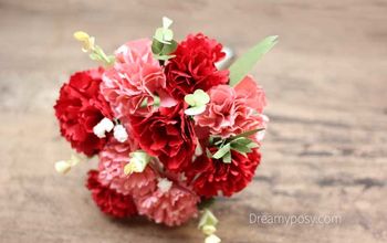 DIY Bridal Bouquet, SO QUICK& EASY, With  Regular Paper, FREE Template