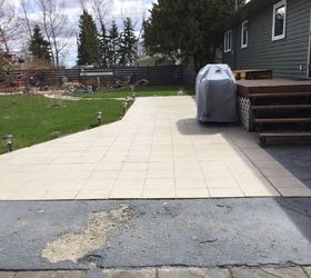 what ideas are there for covering an outside ceramic tile patio