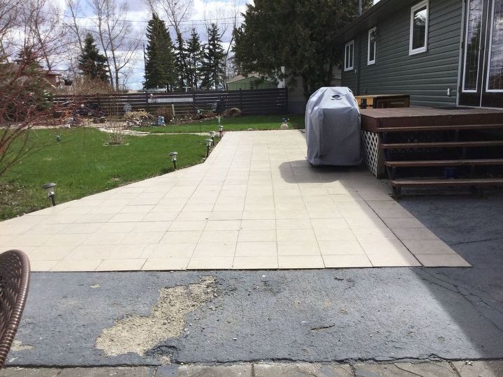 what ideas are there for covering an outside ceramic tile patio