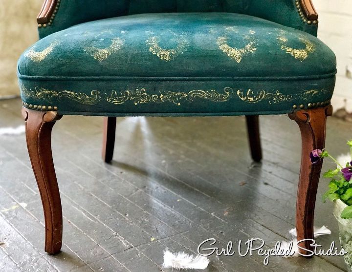 crear una silla de estilo boho anthro con pintura muebles upcycle