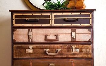 A Boring Dresser Gets an Epic Suitcase Makeover