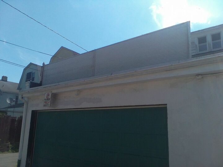 e upcycle aluminum awnings used as terrace fencing why not