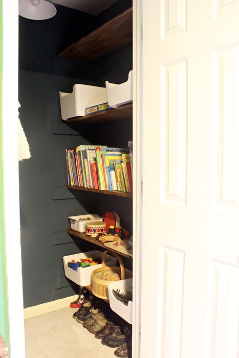 inexpensive custom shelving for a kid s closet