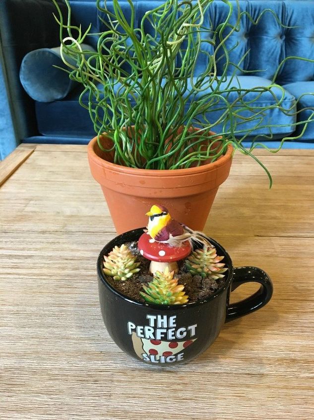 fairy garden in a mug