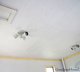 covering up a very ugly ceiling with styrofoam ceiling tiles