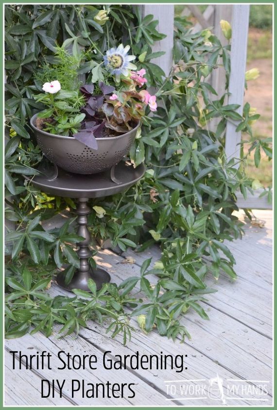 s gardeners copy these 20 stunning ways to display your plants, Transform Thrift Store Items Into A Planter