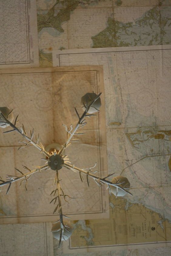 30 creative ceiling ideas that will transform any room, Coat Your Ceiling In A Giant Map