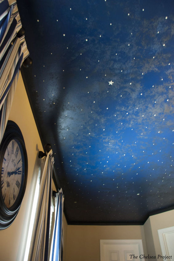 30 creative ceiling ideas that will transform any room, Paint The Night Sky With Ragging