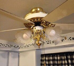 30 creative ceiling ideas that will transform any room, Repaint Your Ceiling Fan To Brighten The Room