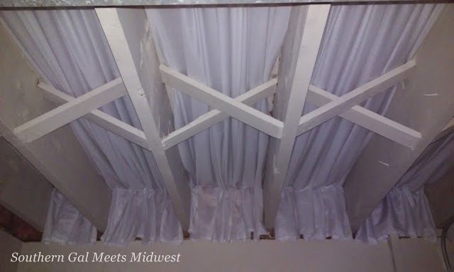 30 creative ceiling ideas that will transform any room, Add Fabric To Ceiling Beams