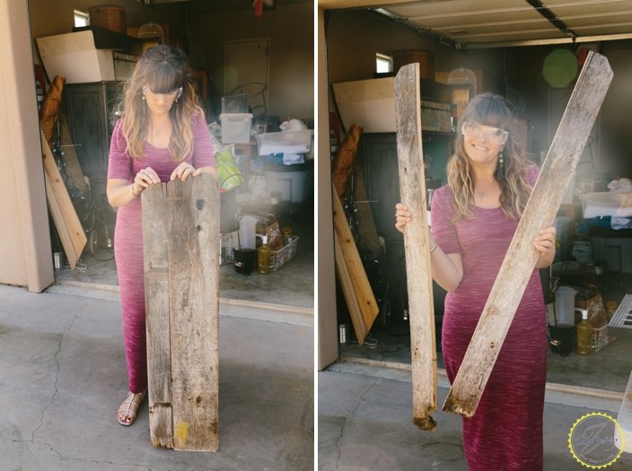 diy rustic fence board bookshelf