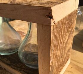 vintage jars and old wood project