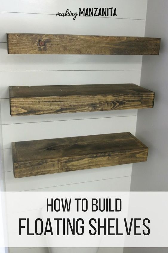 how to build floating shelves for extra bathroom storage