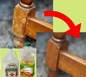 31 trucos para ayudarte a arreglar la madera de tu casa, Embellecer la madera con vinagre y aceite de canola