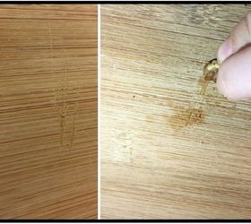 31 trucos para ayudarte a arreglar la madera de tu casa, Romper una nuez para eliminar los ara azos en la madera
