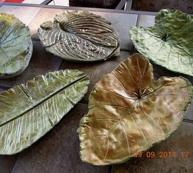 s 30 garden art ideas to fall in love with, Design A Birdbath With Concrete And Leaves