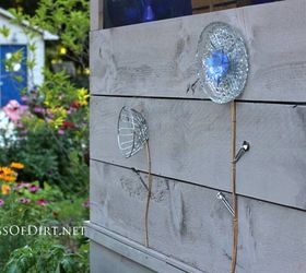 s 30 garden art ideas to fall in love with, Craft With Kitchen Utensils And Old Dishes