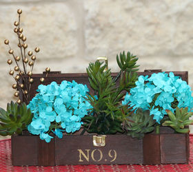 s 30 garden art ideas to fall in love with, Reuse Your Wine Box For Hydrangeas