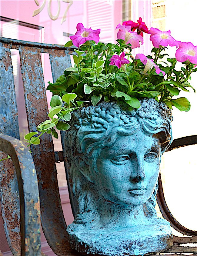 s 30 garden art ideas to fall in love with, Upgrade Your Garden With A Roman Deco Bust