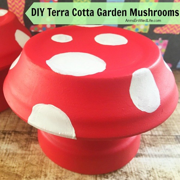 s 30 garden art ideas to fall in love with, Paint Toadstools With Terra Cotta