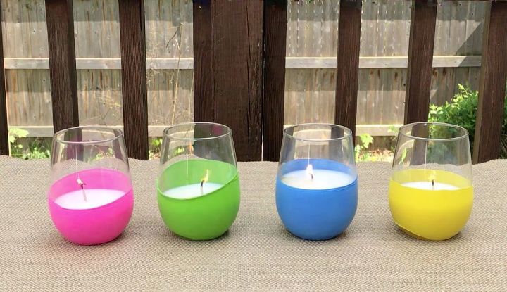 s 10 beautiful projects that use balloons, Decorate Citronella Candles With Balloons