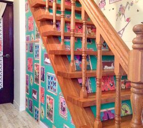 dark stairs transforms to bright one