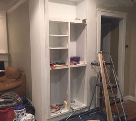 new custom pantry replaces our tiny shallow closet