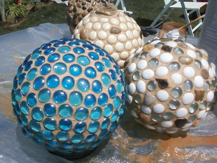 s 30 ways for you to style your garden, Bedazzle Globes As Garden Centerpieces
