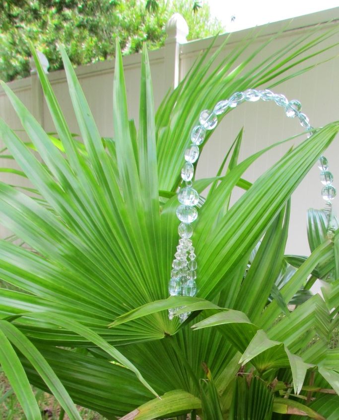 s 30 ways for you to style your garden, Make Shimmer With Crystals On Greenery