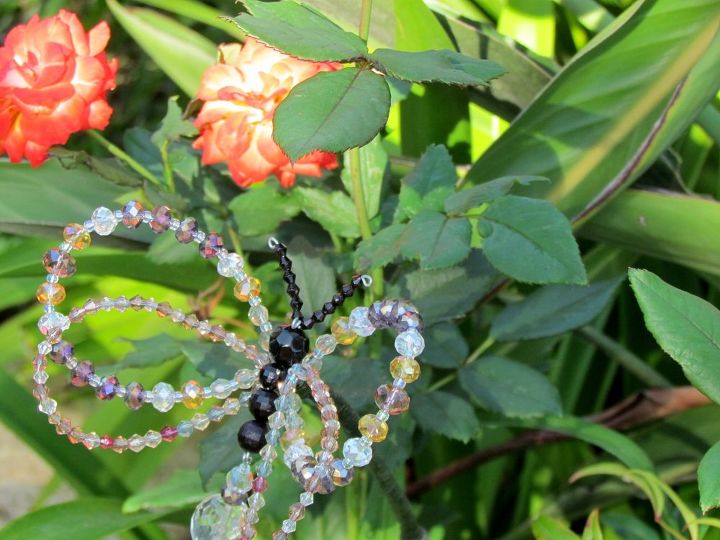 s 30 ways for you to style your garden, Bead Crystal Butterflies For Flowers