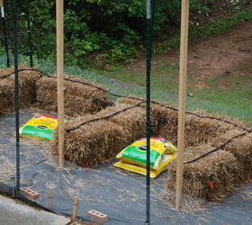 s 30 ways for you to style your garden, Use Straw Bales For A Rustic Looking Garden